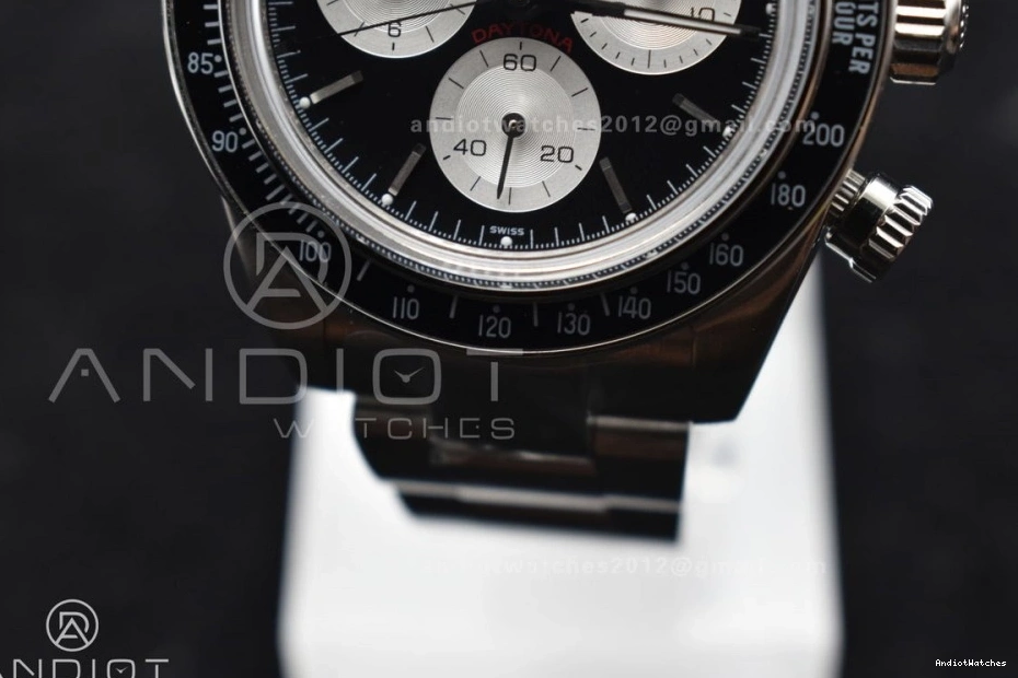 SS ADGF White Daytona SS Black on Bracelet 825 A Edition Comfortable Best Dial 0109